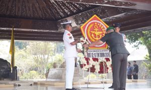 Pangdam V/Brawijaya Pimpin Ziarah Rombongan Di MBK Blitar Peringati HUT Ke-81 TNI