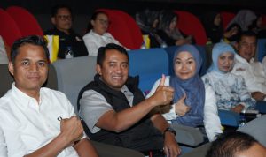 Polres Kediri Gelar Nobar, Kebersamaan Anggota Dikemas Lewat Film